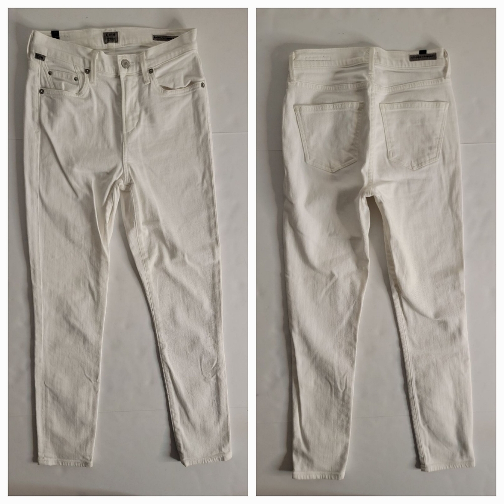 Citizens Of Humanity Sz 24 Jeans Rocket High Rise Skinny Crop White